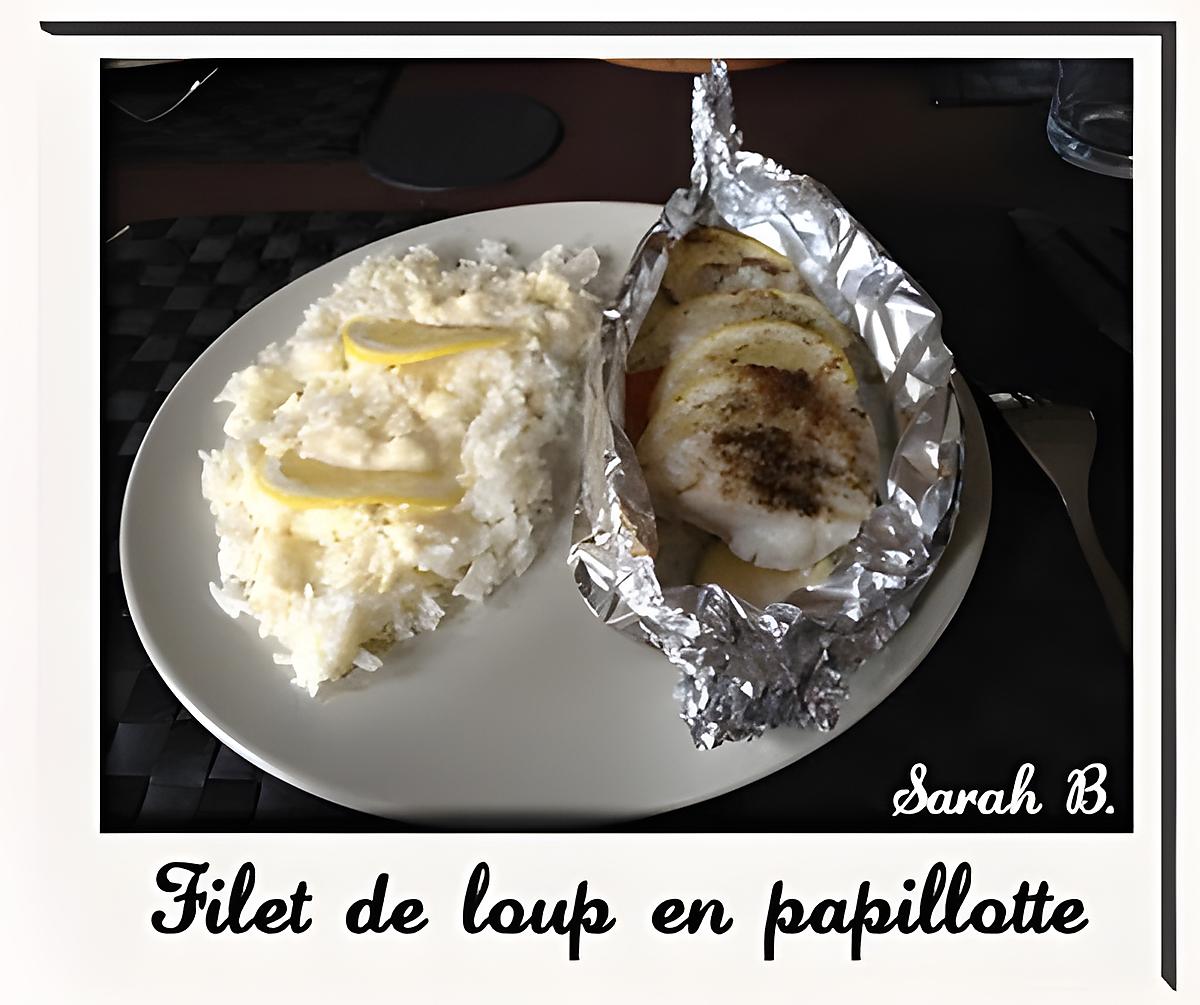 recette Filet de loup en papillotte