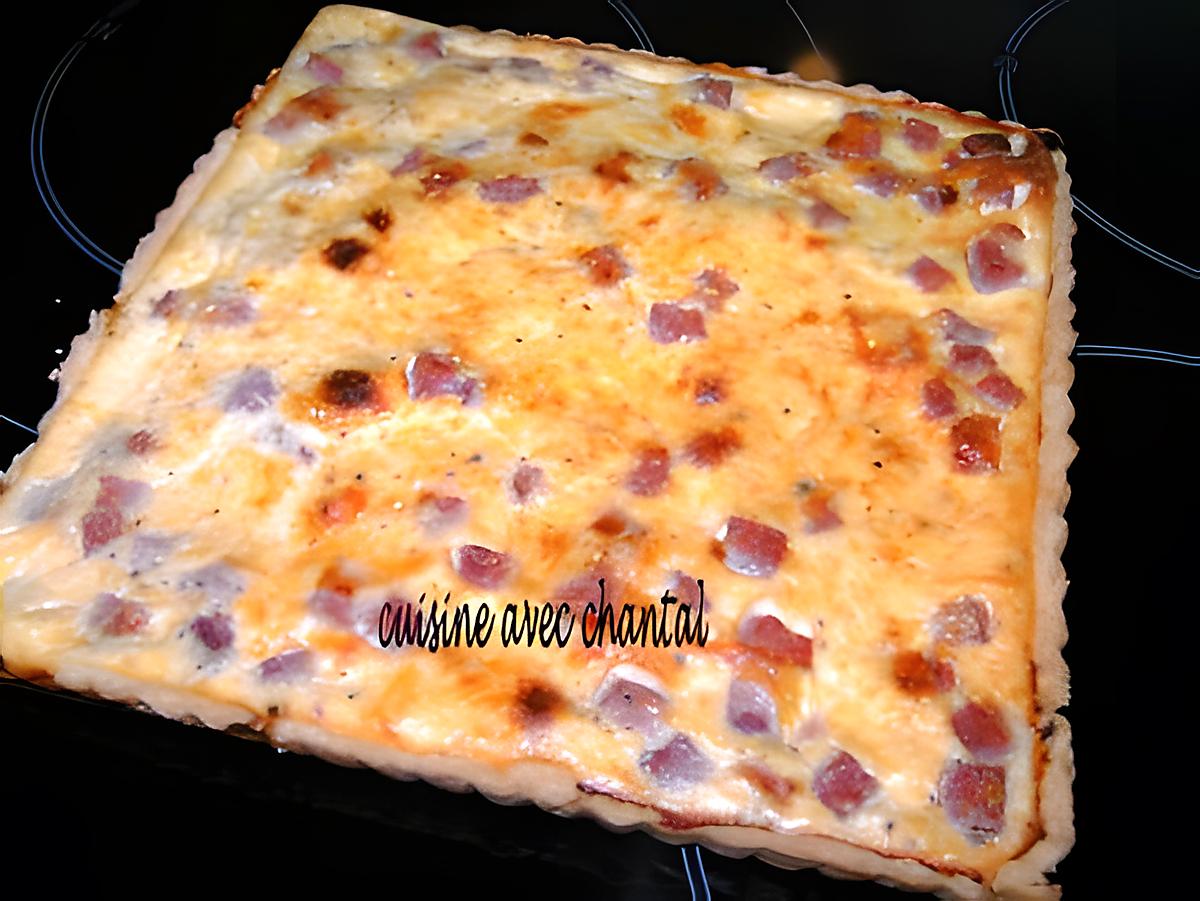 recette quiche au jambon