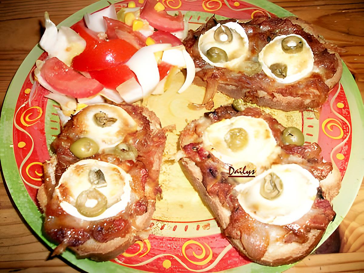 recette Mini Pizza (Bruschetta)