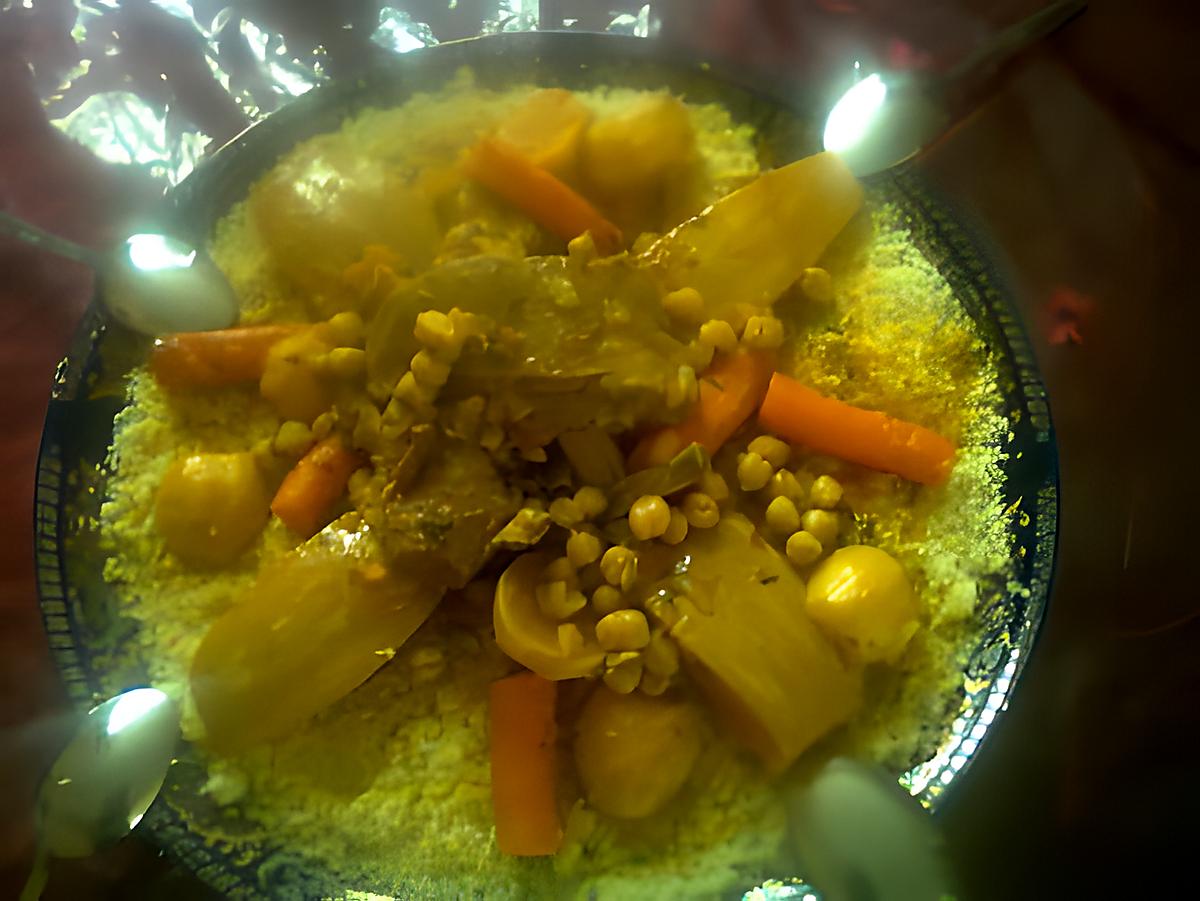 recette COUSCOUS AUX LEGUMES