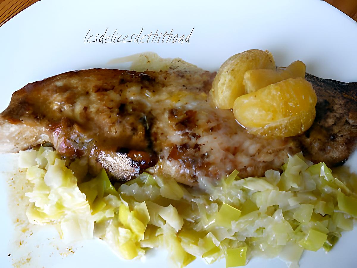 recette escalope de veau à la mandarine