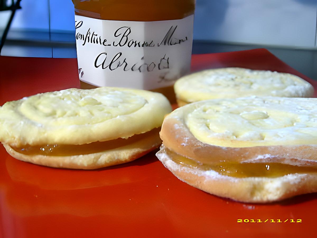 recette mes biscuits maison à la confiture d'abricots