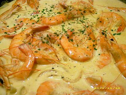 recette gambas au curry