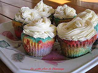 recette Cup cake multicolore