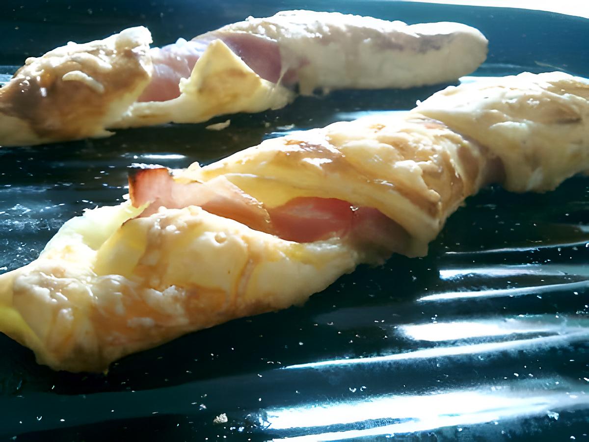 recette Torsades feuilletée au jambon et gruyére