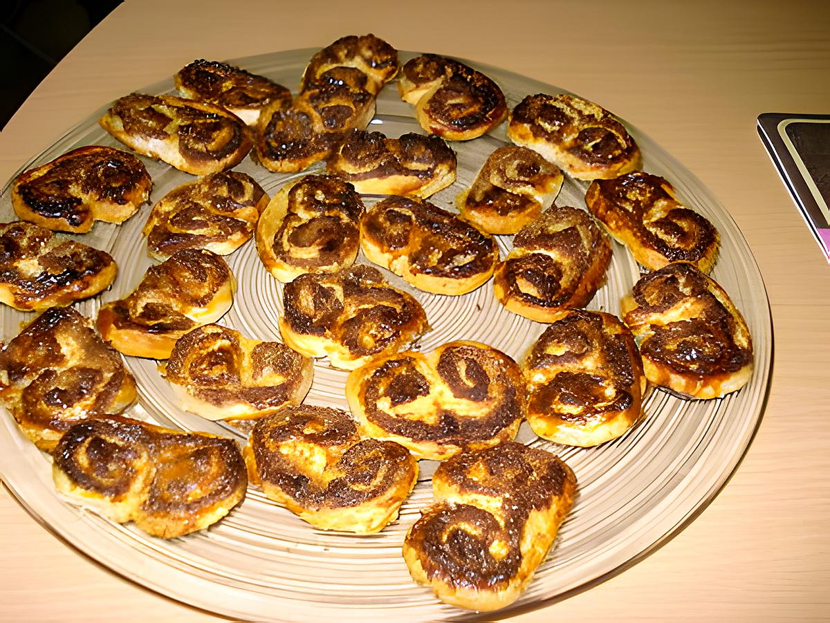 recette PALMIERS NUTELLA-COCO