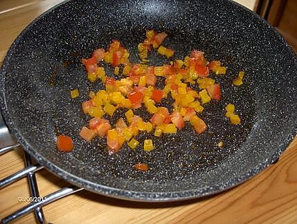 recette Tartelette de Steak Haché (tomate et poivron)