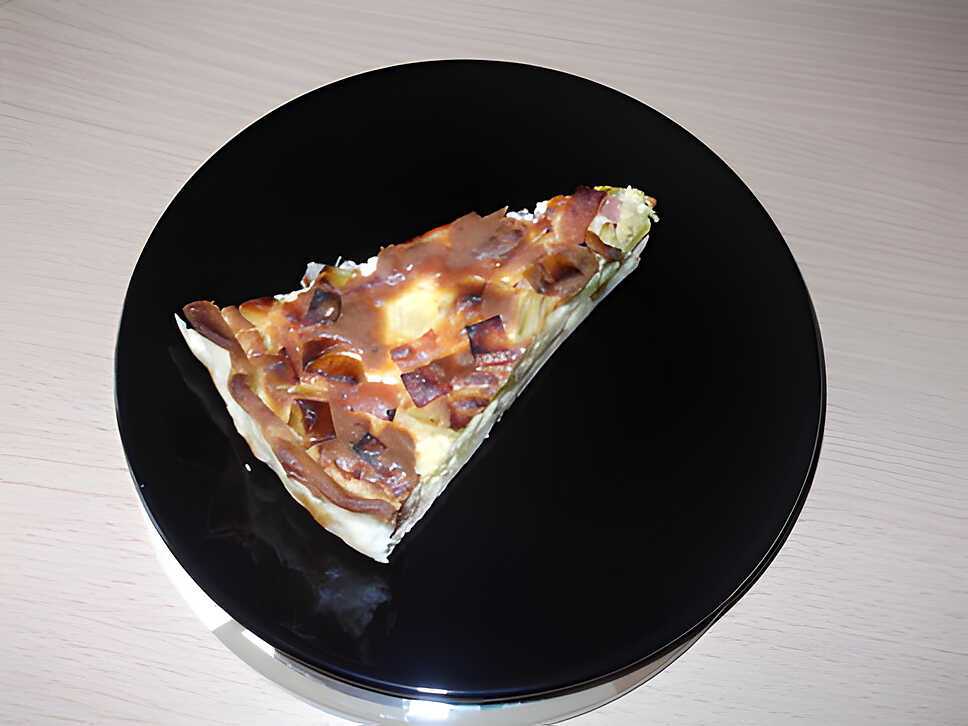 recette TARTE AUX POIREAUX-JAMBON