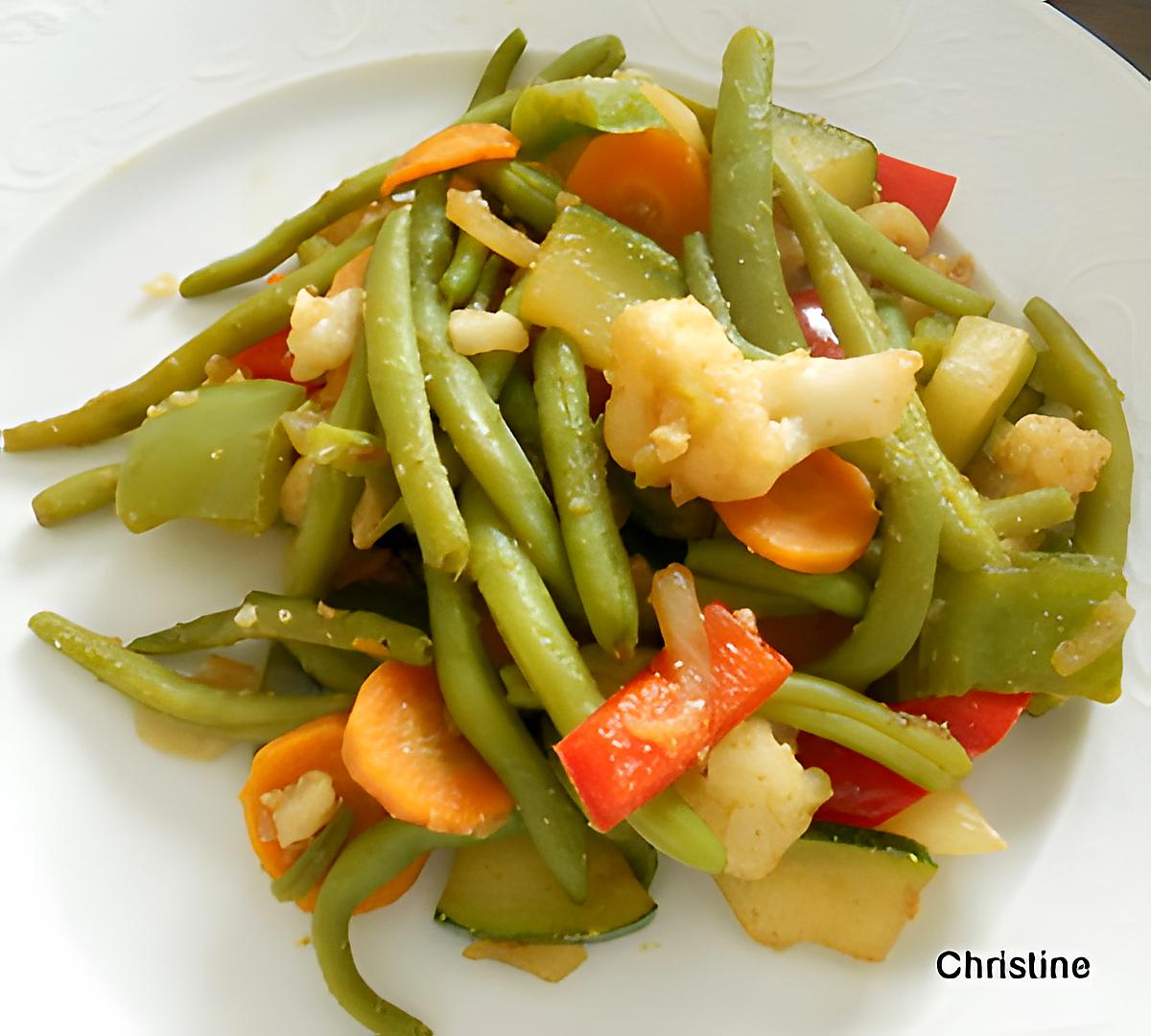 recette Poêlée de légumes au gingembre