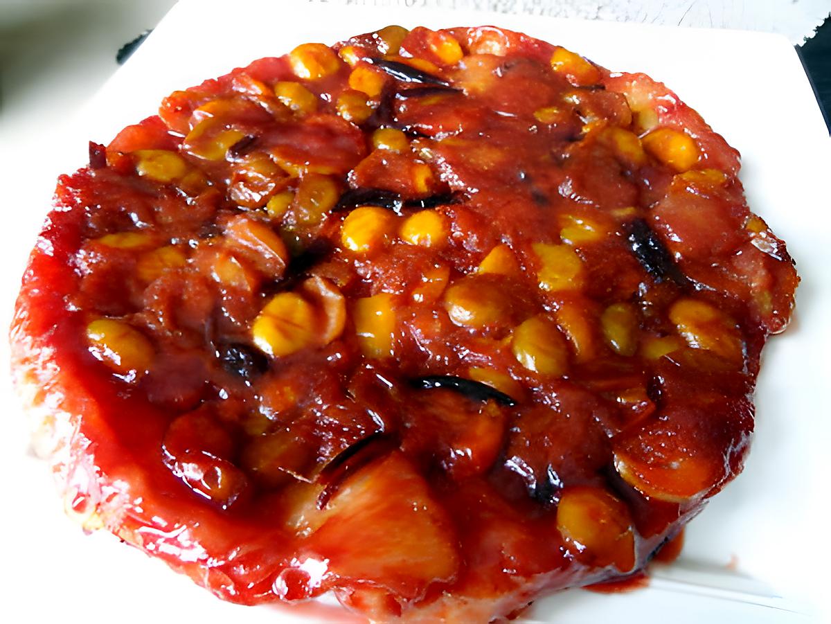 recette tatin de mirabelles compotées à la confiture de quetsches