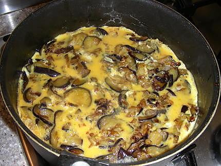 recette Tortilla de Berenjena ( omelette d'aubergines)