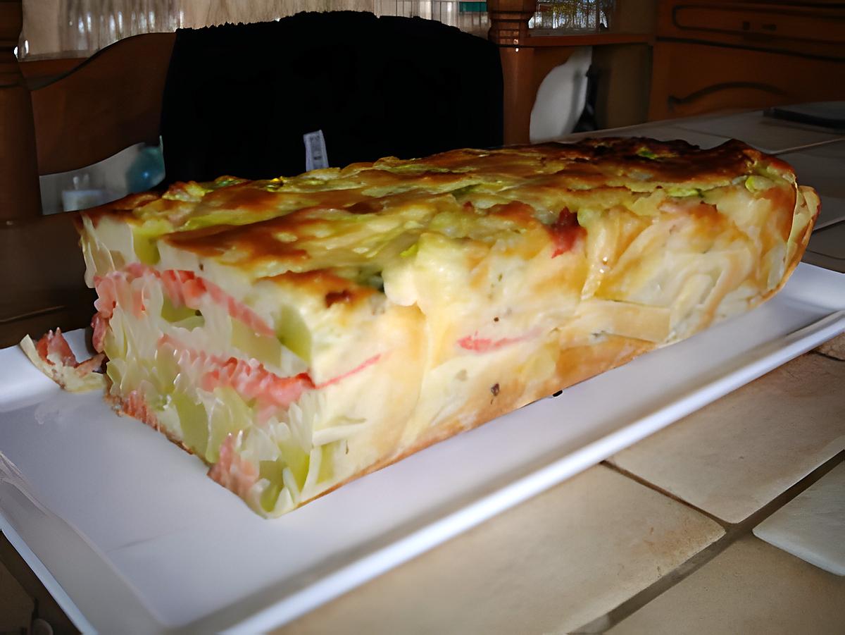 recette terrine de courgettes et de saumon fumé