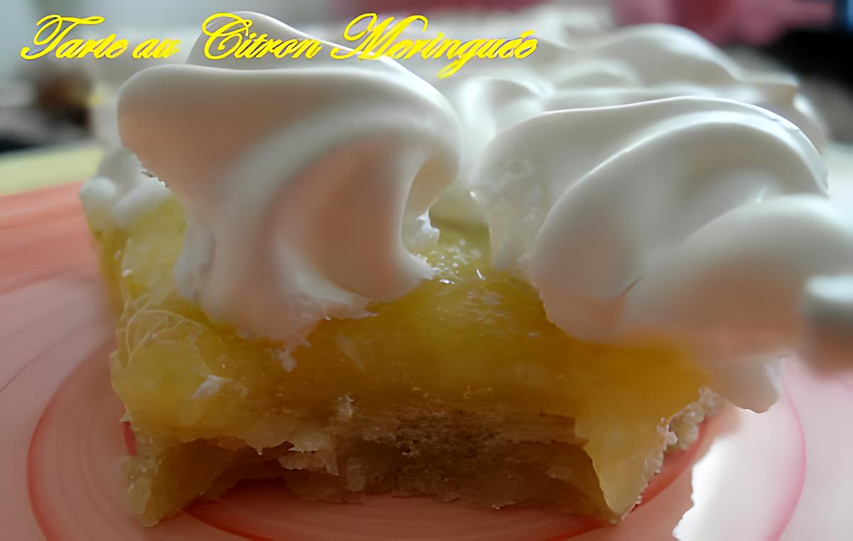 recette Tarte au citron meringuée