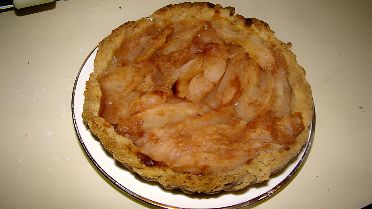 recette Tarte aux poires rustique pour deux