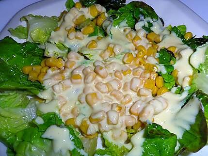 recette Salade de maïs aux oeufs de lumps