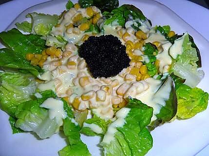 recette Salade de maïs aux oeufs de lumps