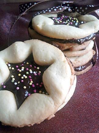 recette Sablés fourrés au chocolat