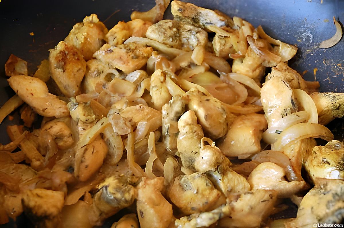 recette Wok de poulet au basilic