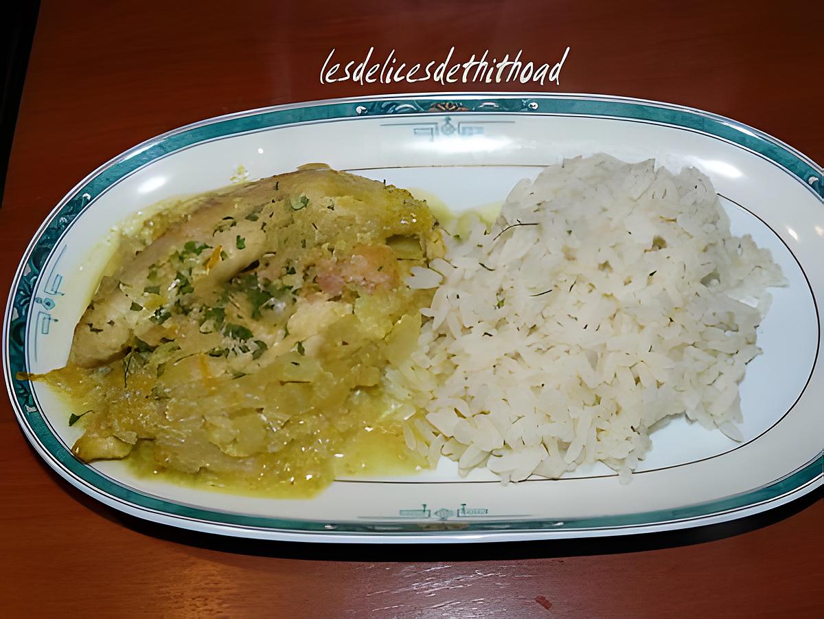 recette curry de poulet à l'orange et au yaourt