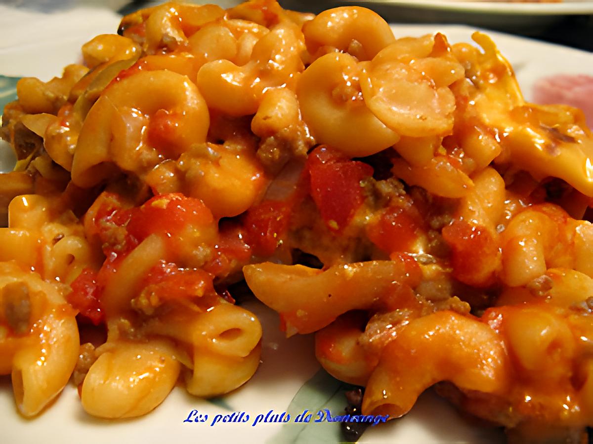 recette Macaroni à la viande et au fromage