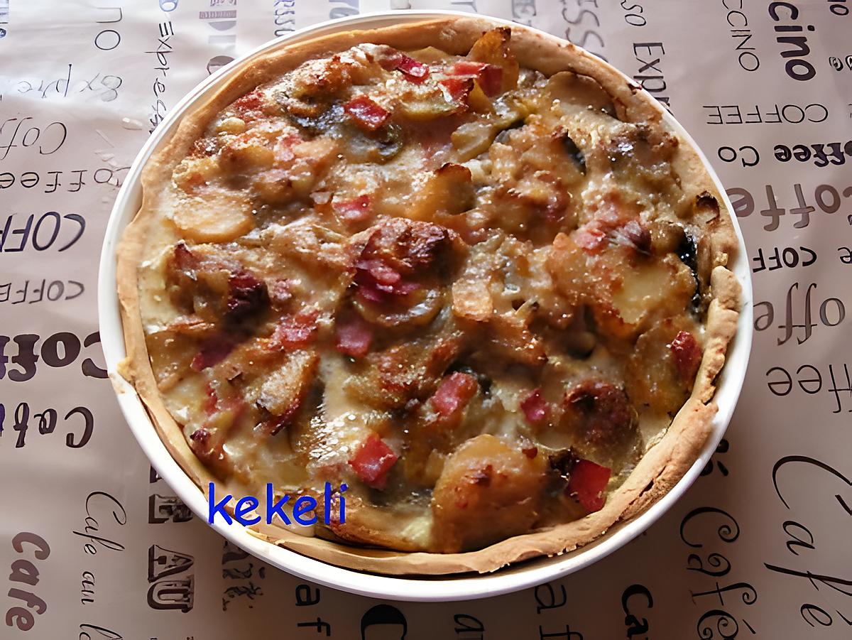 recette Tarte rustique façon raclette