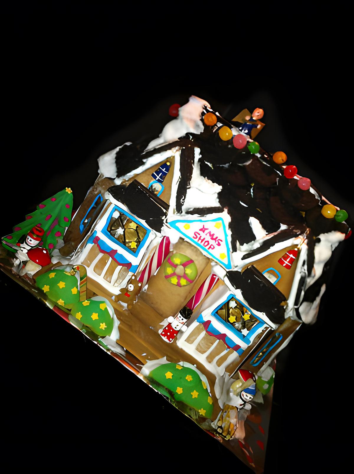 recette Gingerbread Xmas Shop ! (Cabane en pain d'épices de Noël)