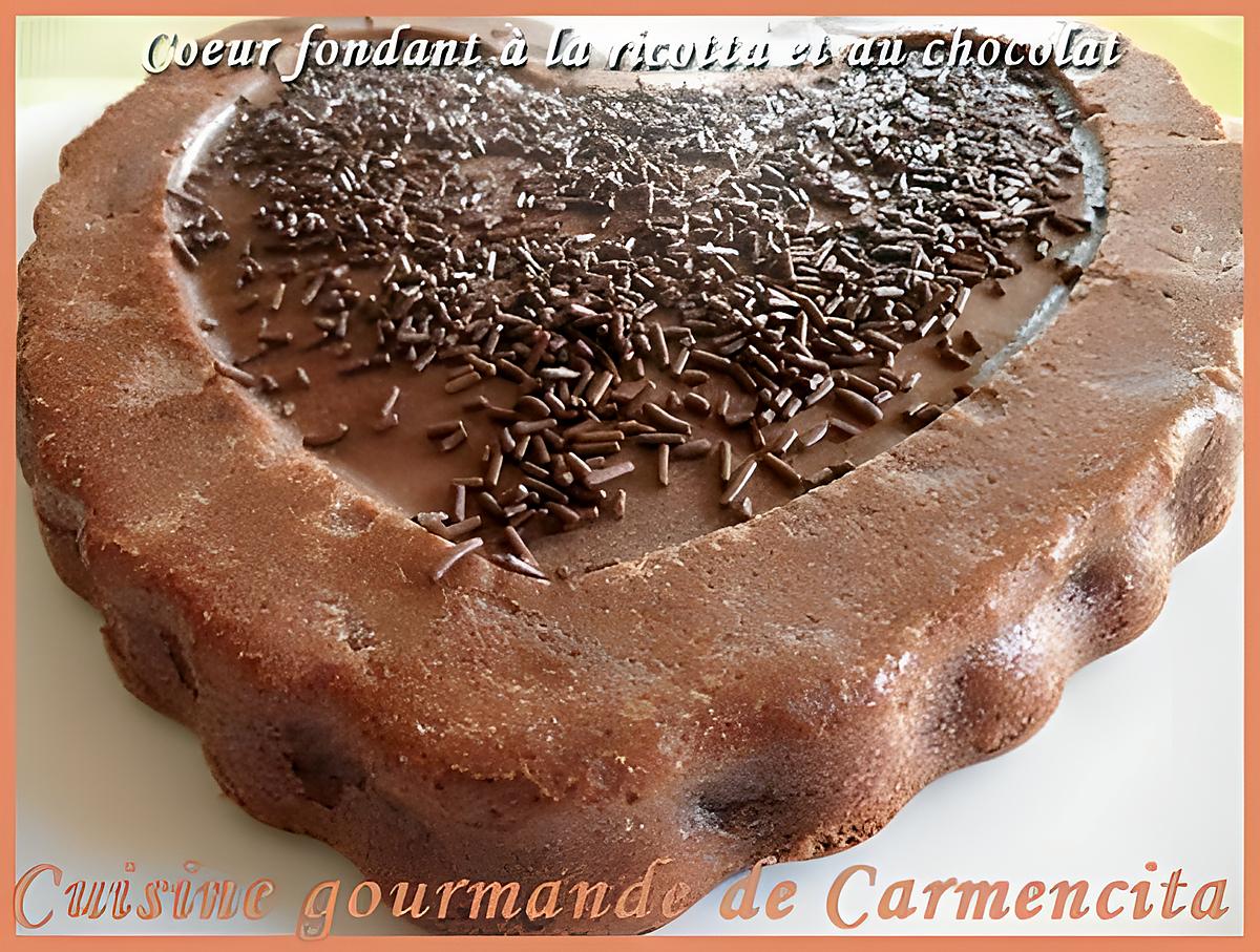 recette Coeurs fondant ricotta chocolat poires