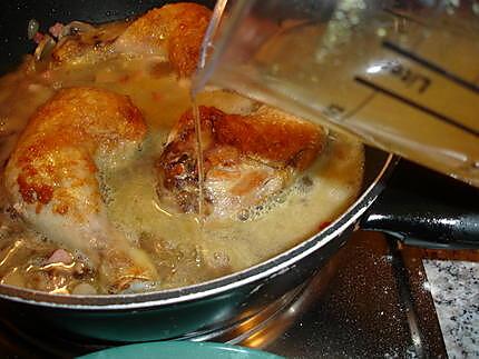 recette Cuisses de Poulet Champignons Lardons