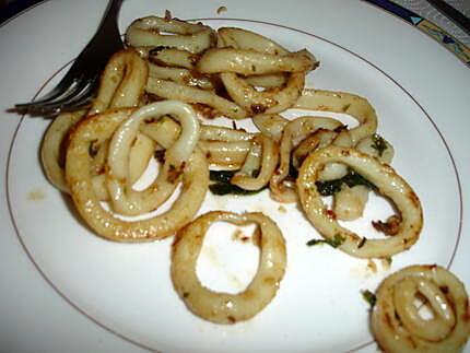 recette Anneaux de Calamars Persil & à l'Ail