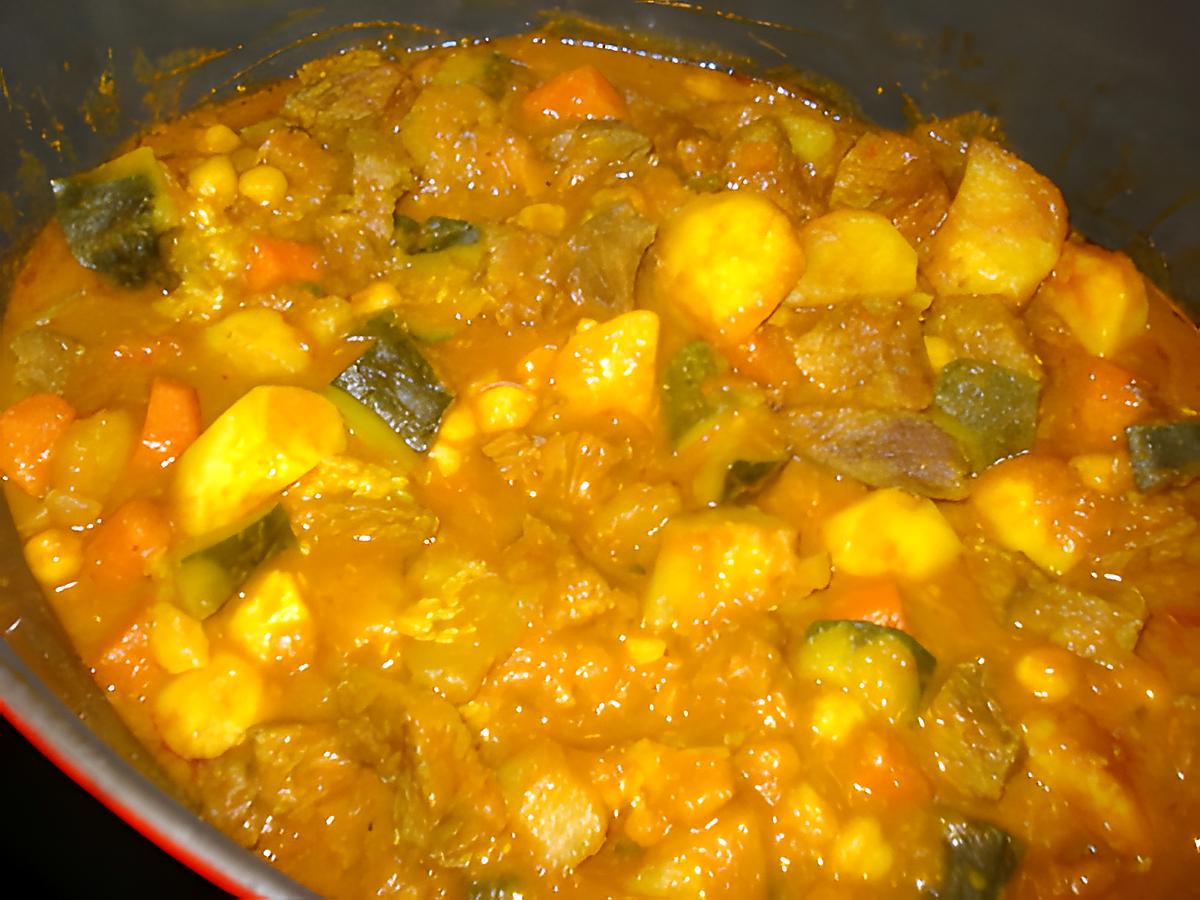 recette TAJINE DE BOEUF AUX LÉGUMES