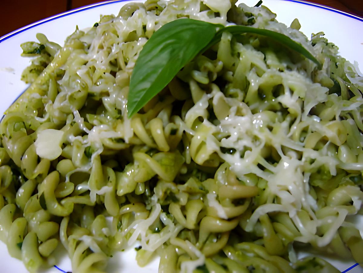 recette Torsades au pesto maison