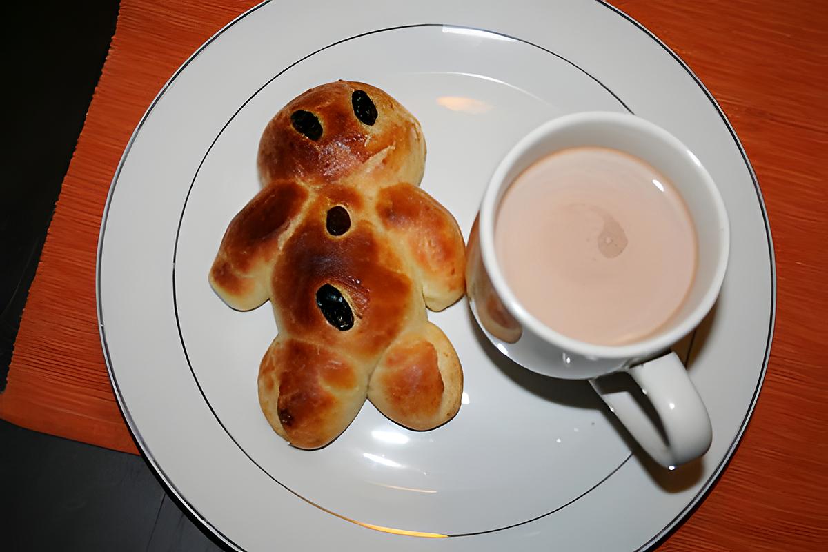 recette Manalas de Saint Nicolas avec un lait chocolaté