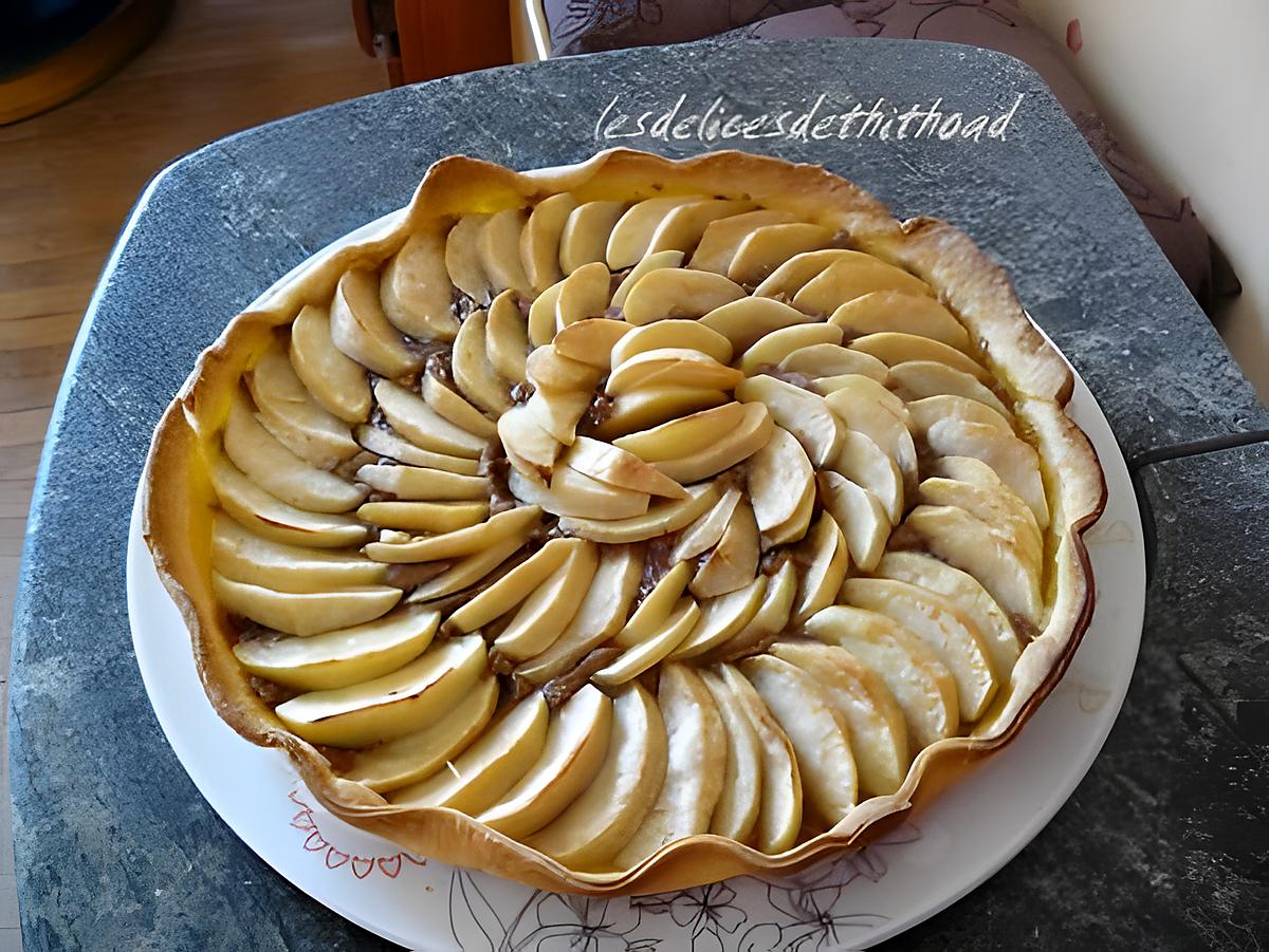 recette tarte aux pommes et spéculoos