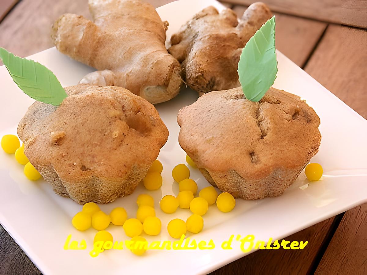 recette Muffins au gingembre confit