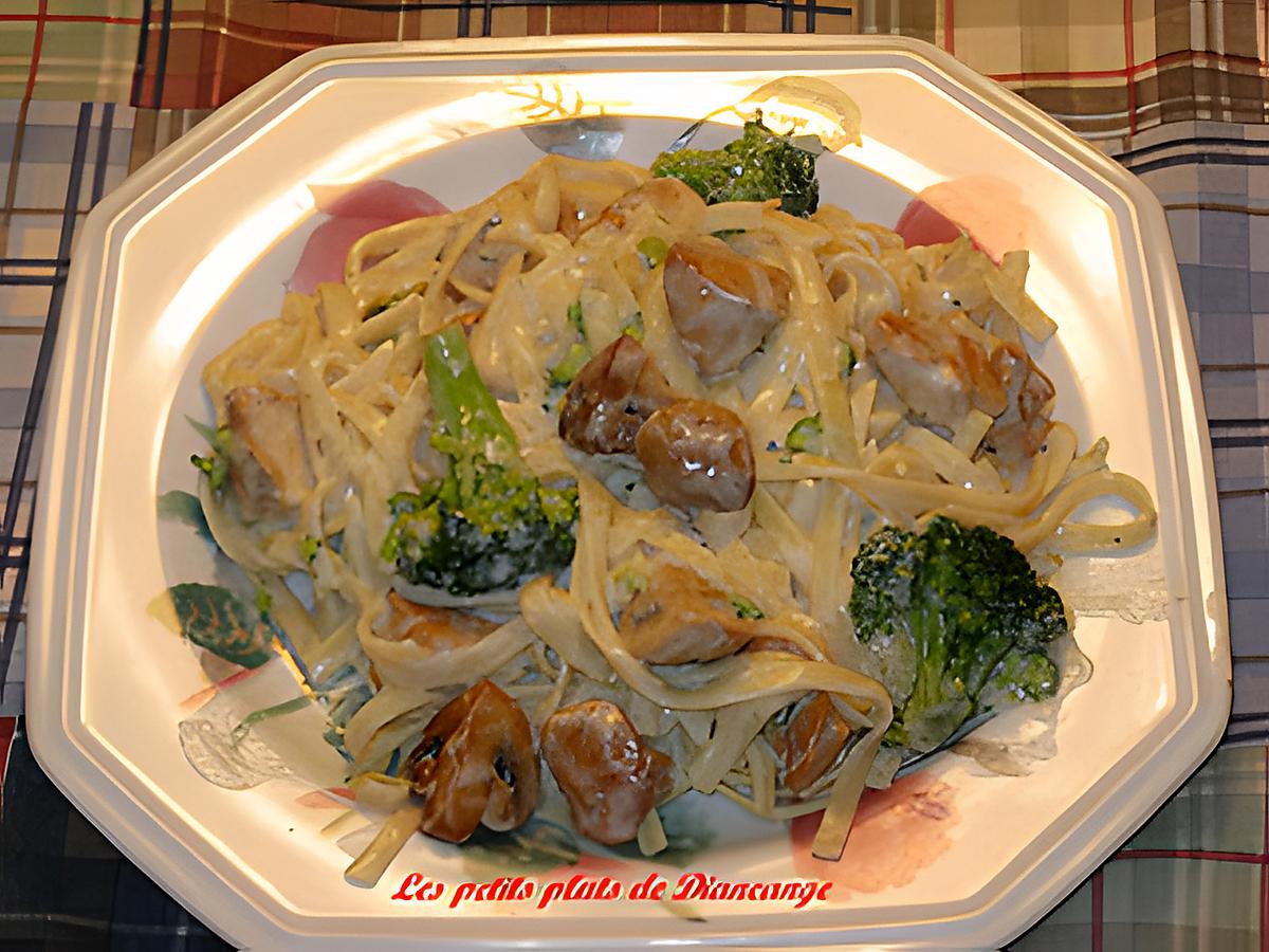 recette Fettuccine alfredo au poulet