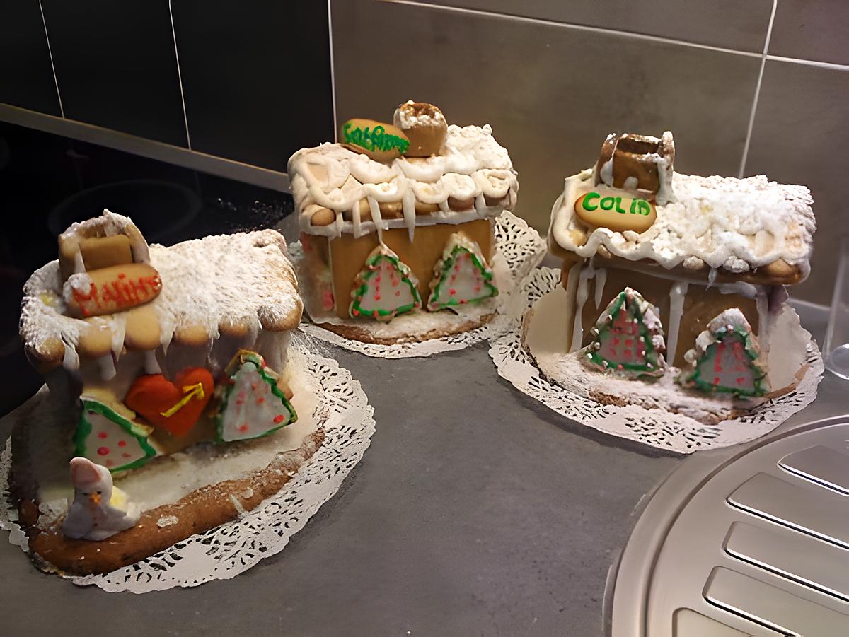 recette VILLAGE EN PAIN D"EPICES  JOYEUX NOËL....