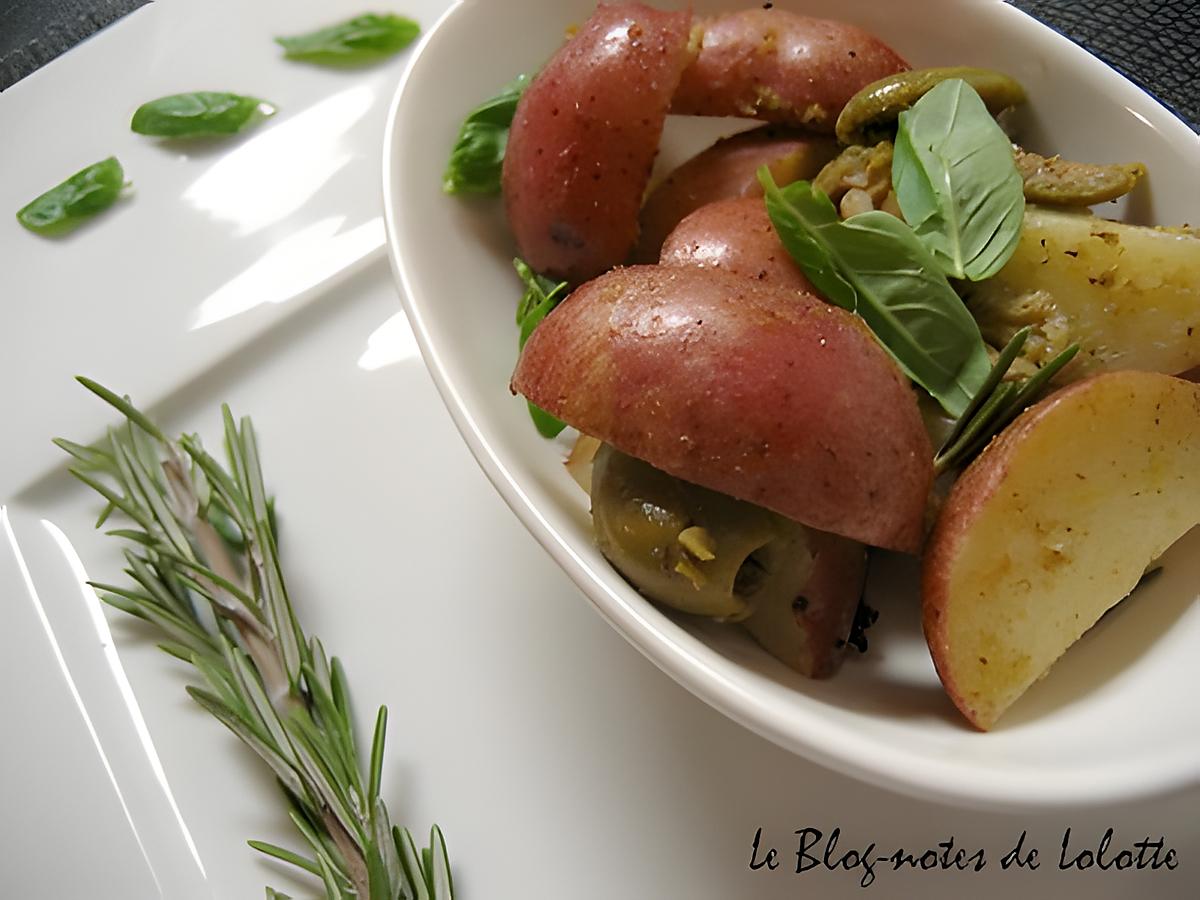 recette Poêlée de pommes de terre aux olives et au citron