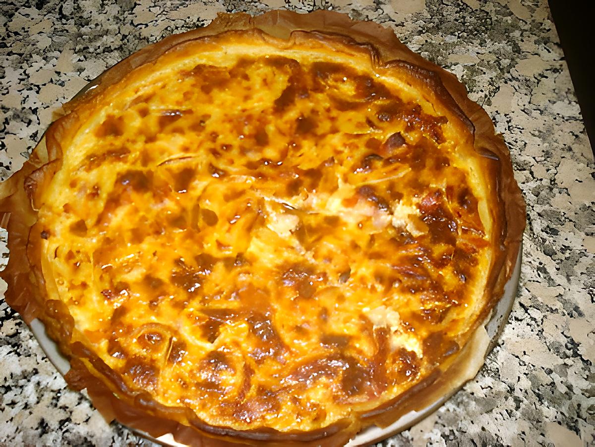 recette TARTE A L´OIGNON ET AUX LARDONS