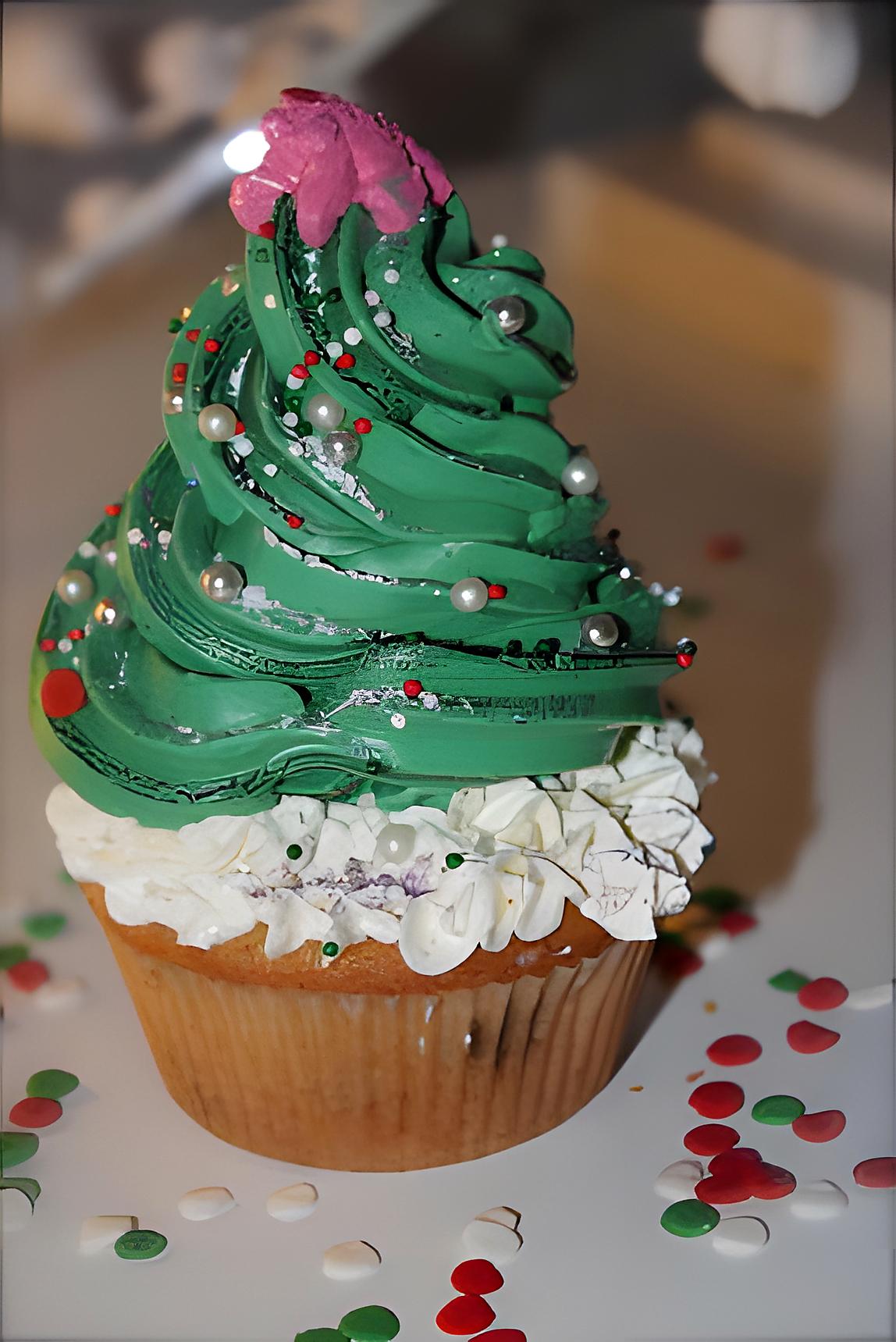 recette Cupcakes "Sapin de Noël"