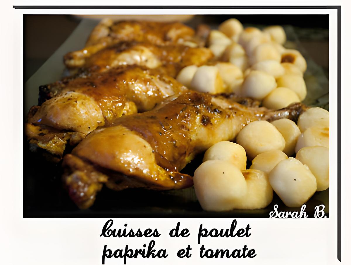 recette Cuisses de poulet paprika et tomate