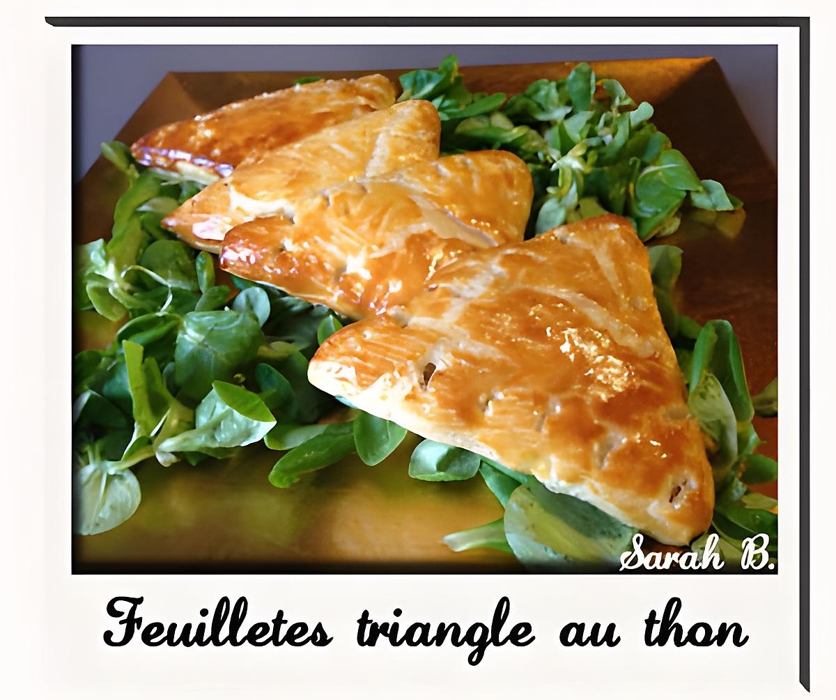 recette Feuilletés triangle au thon