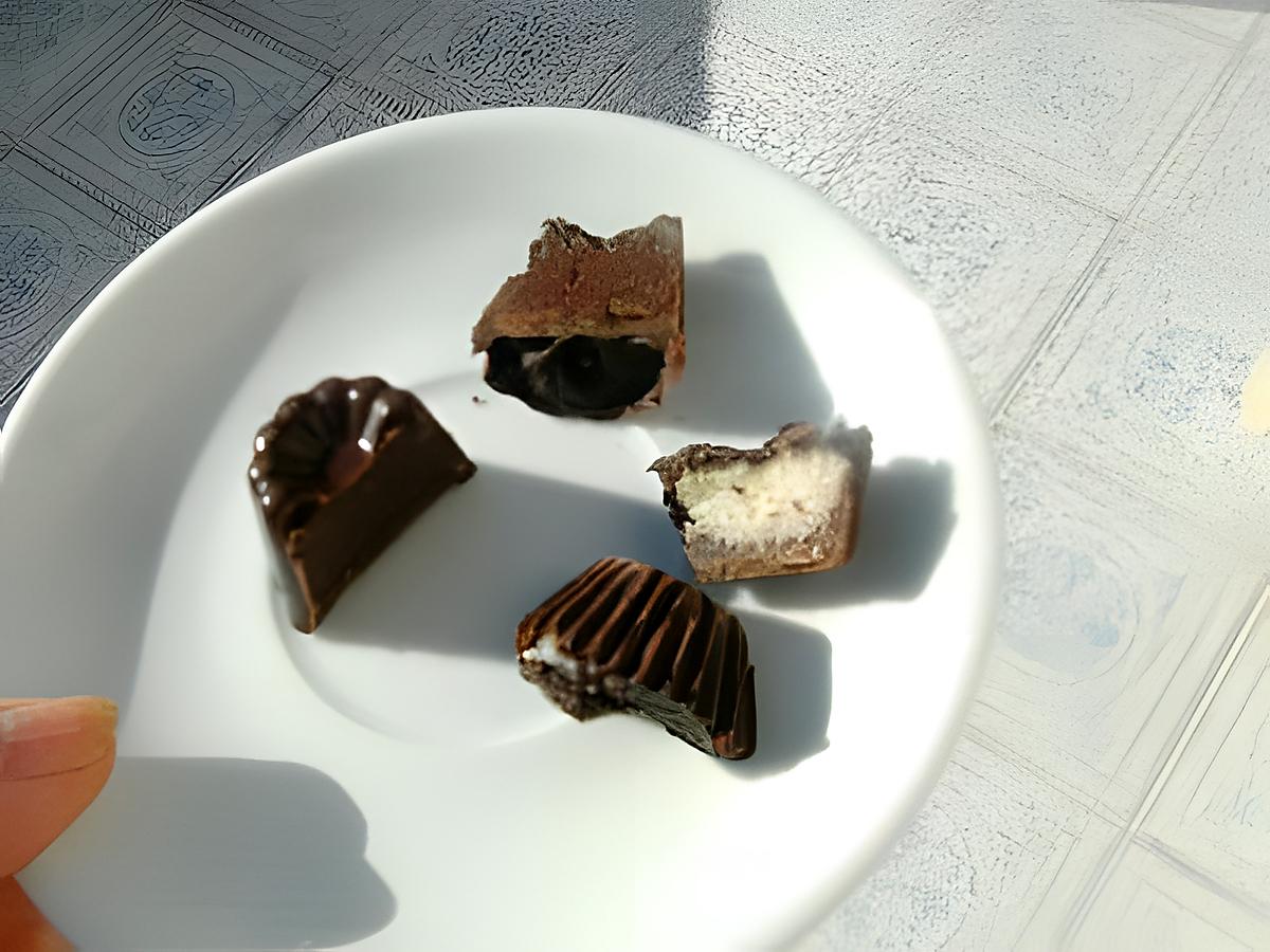 recette Chocolats à la menthe et chocolats à la noix de coco