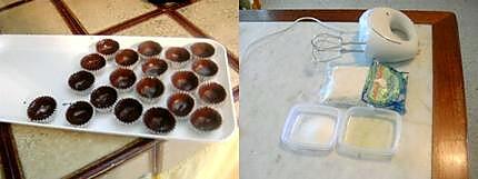 recette Chocolats à la menthe et chocolats à la noix de coco