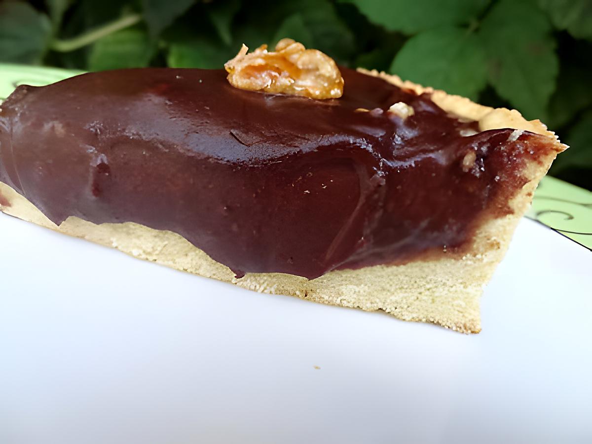 recette Tarte choco-noix et sa touche de carambars