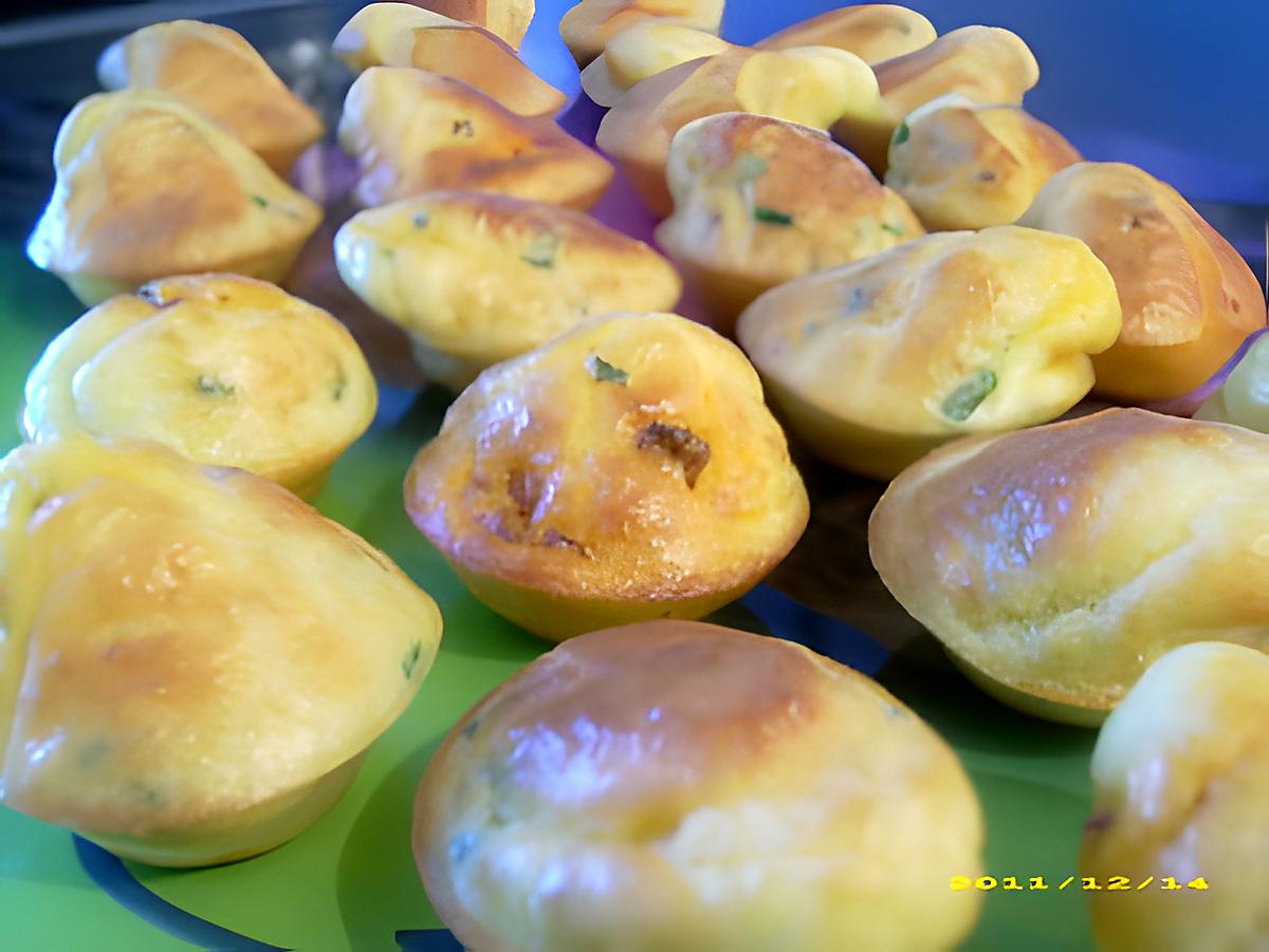 recette minis muffins au chorizo et ciboulette