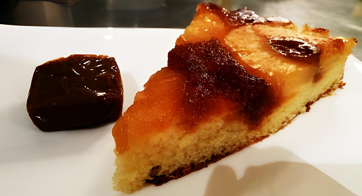 recette Gâteau d'ananas au caramel