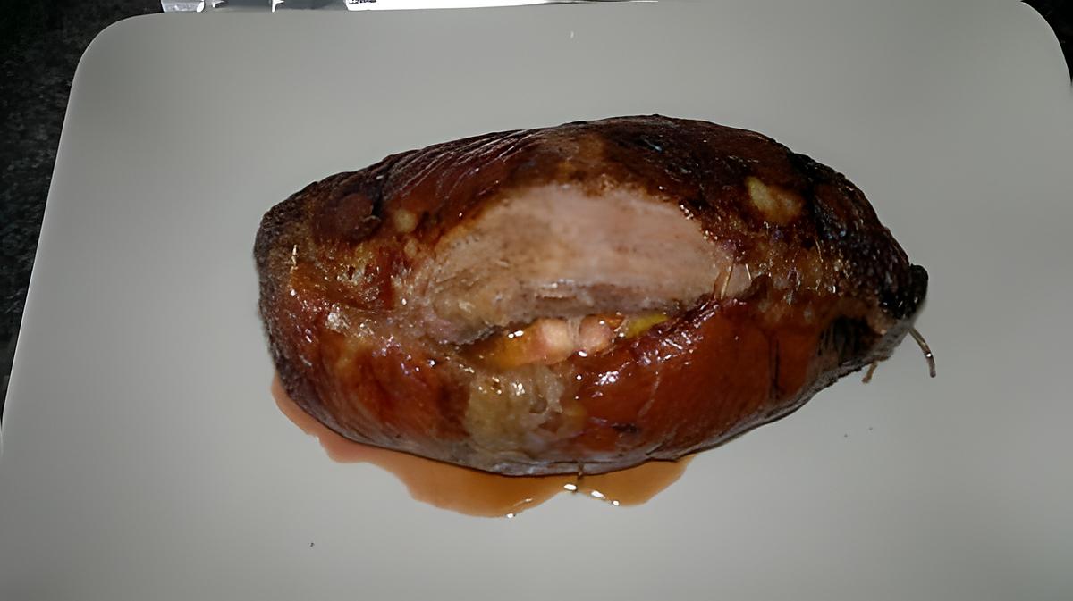 recette Roti de magret farcis au foie gras