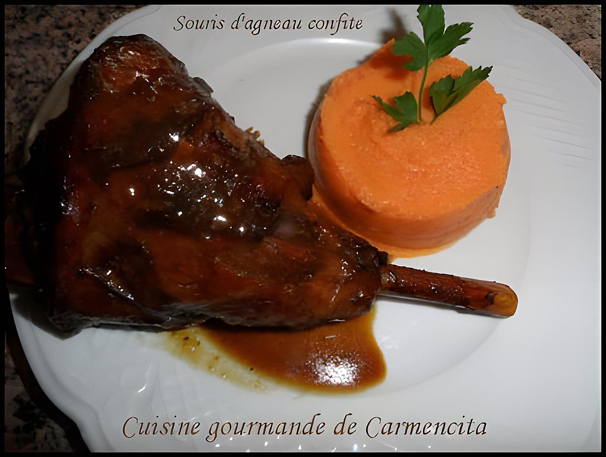 recette Souris d'agneau confite