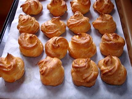 recette choux à la crème pâtissière et caramel au beure salé