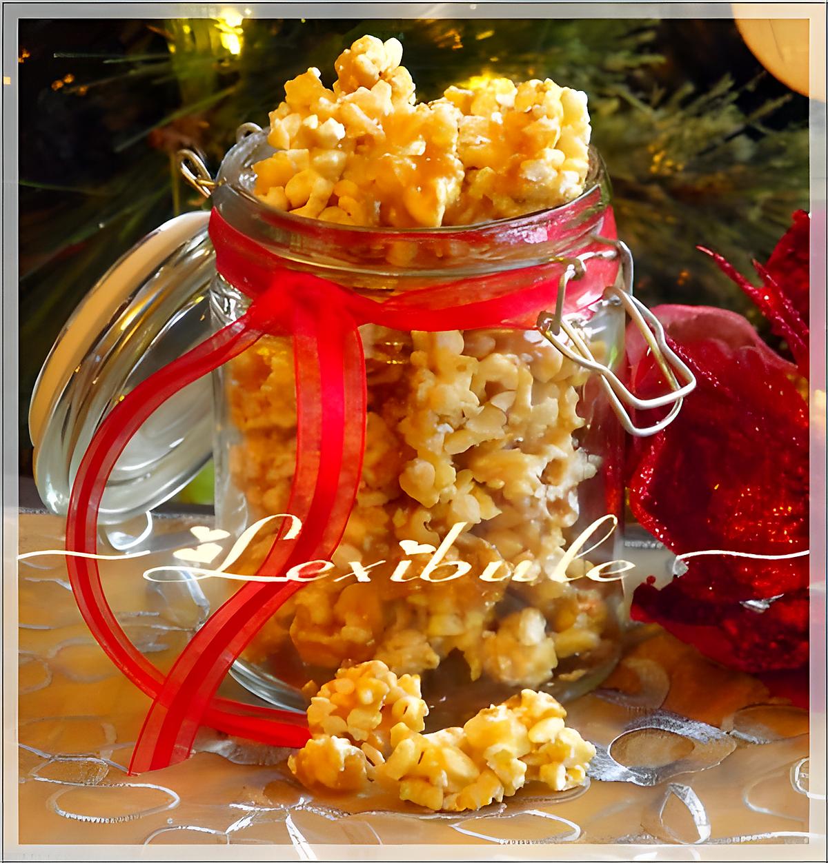 recette Pop corn au caramel